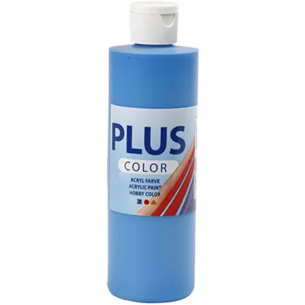 Plus Color hobbyfärg, grundblå, 250 ml / 1 flaska.